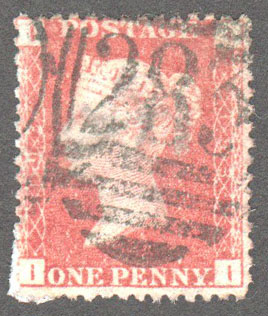 Great Britain Scott 33 Used Plate 193 - II - Click Image to Close